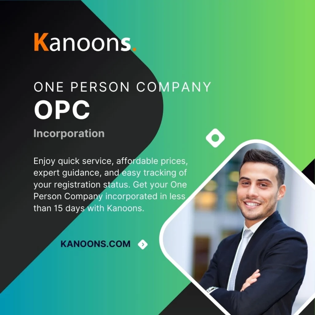 One Person Company 1 OPC Registration