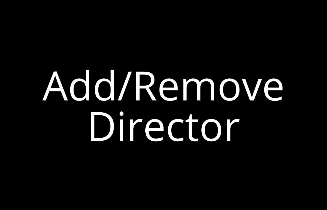 Add/Remove Director