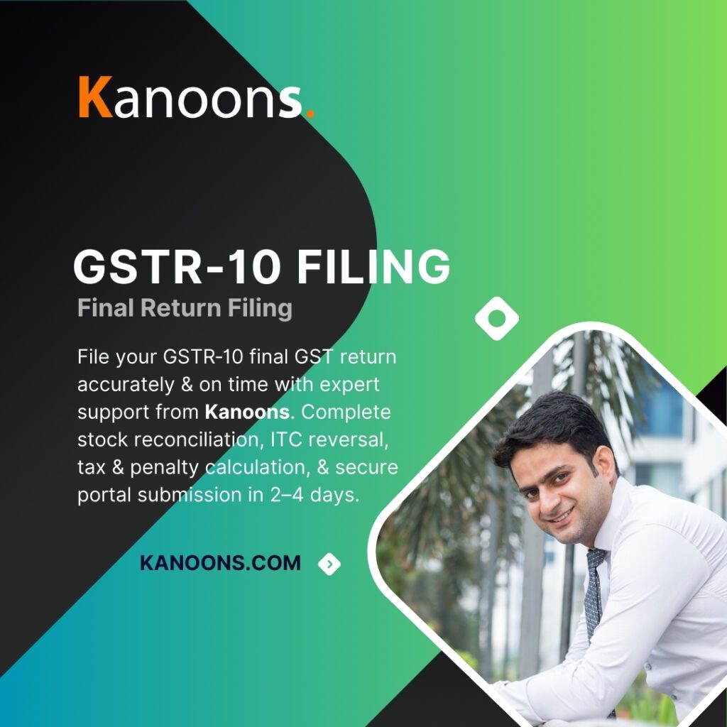 GSTR-10 Returns 1 GSTR10